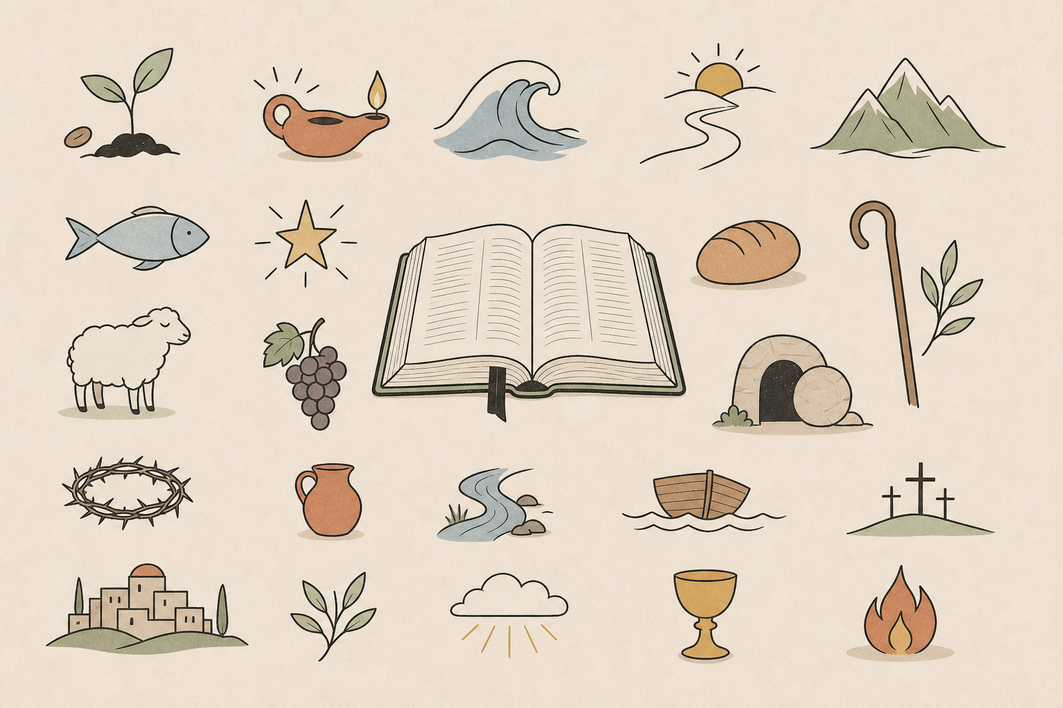 25 Bible Drawing Prompts for Deep Scripture Reflection editorial illustration